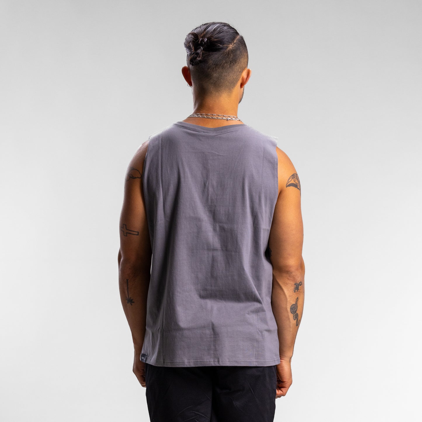 Varsity Line Block Tank Unisex GRANITE