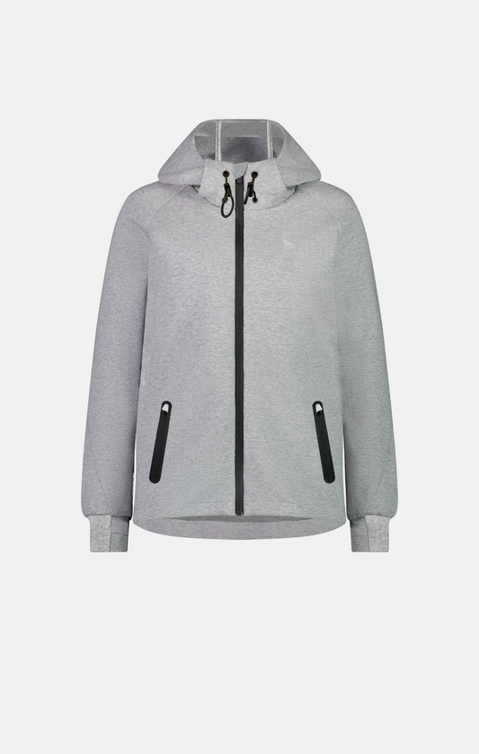 Brake Zip Hood - Silver Marle - Women's