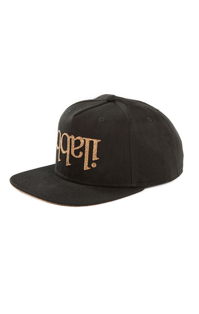 Capsize Snapback Cap - Black W/Cork