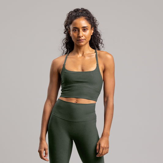 Agile Longline Bra Women's MILITARY