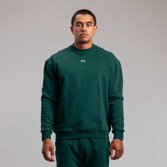 Capsize Box Block Crew Unisex MOSS