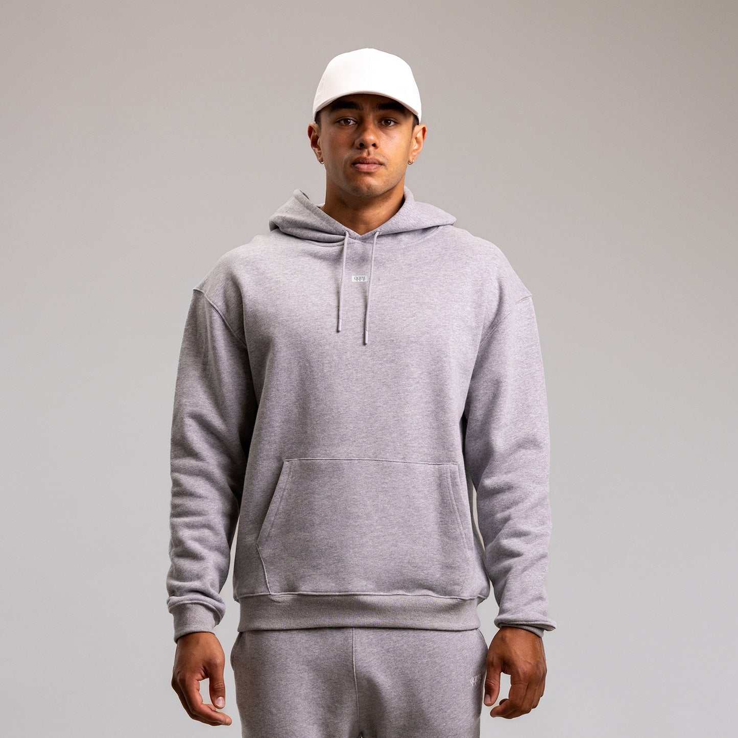 Capsize Box Block Hood Unisex GREY MARLE