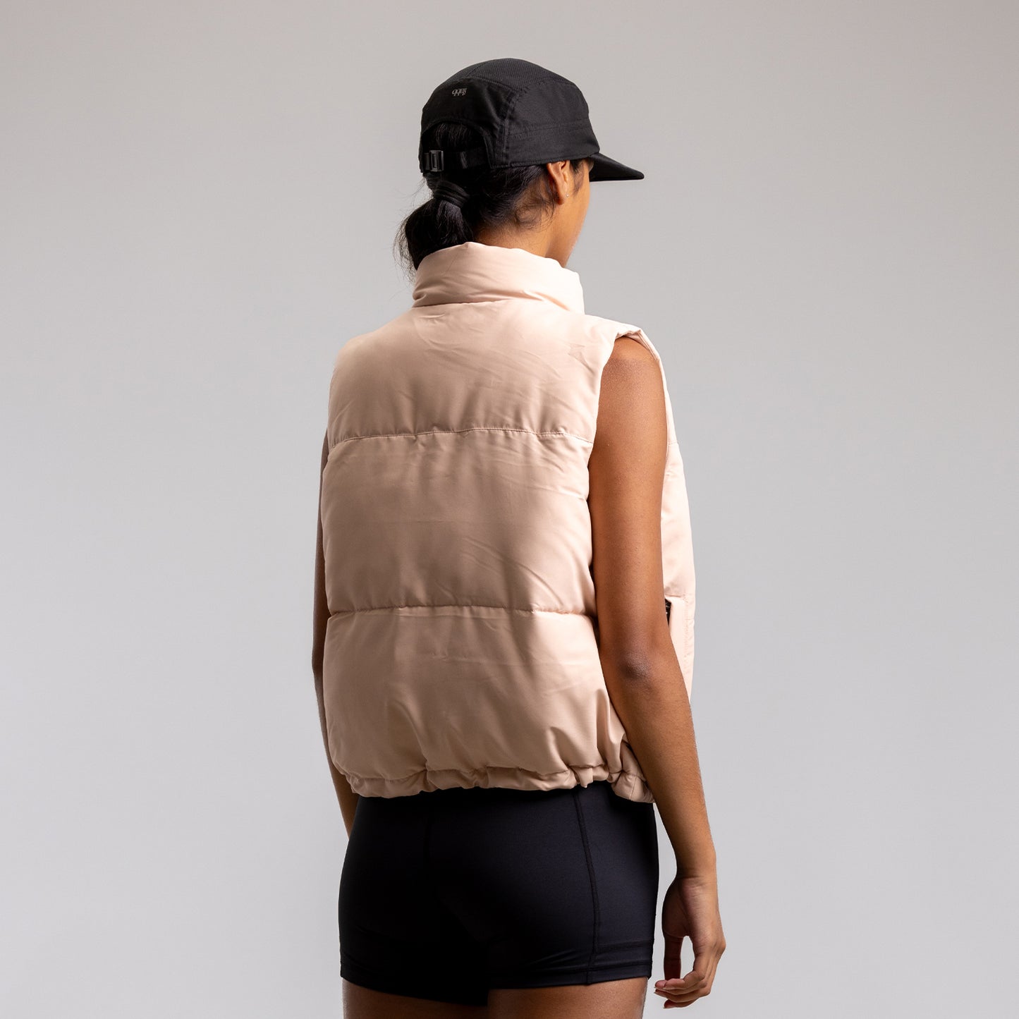 Cropped Puffer Vest Women's