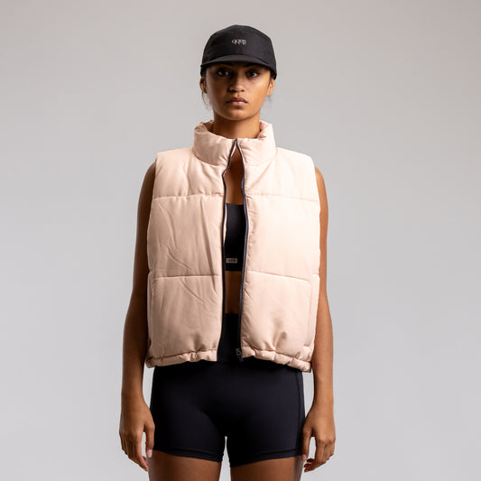 Cropped Puffer Vest Women's