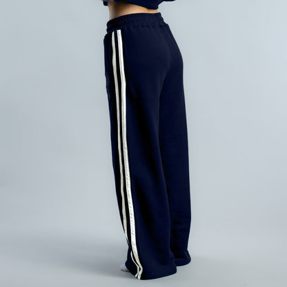 Irc Wide Leg Block Track Pant Women's NAVY