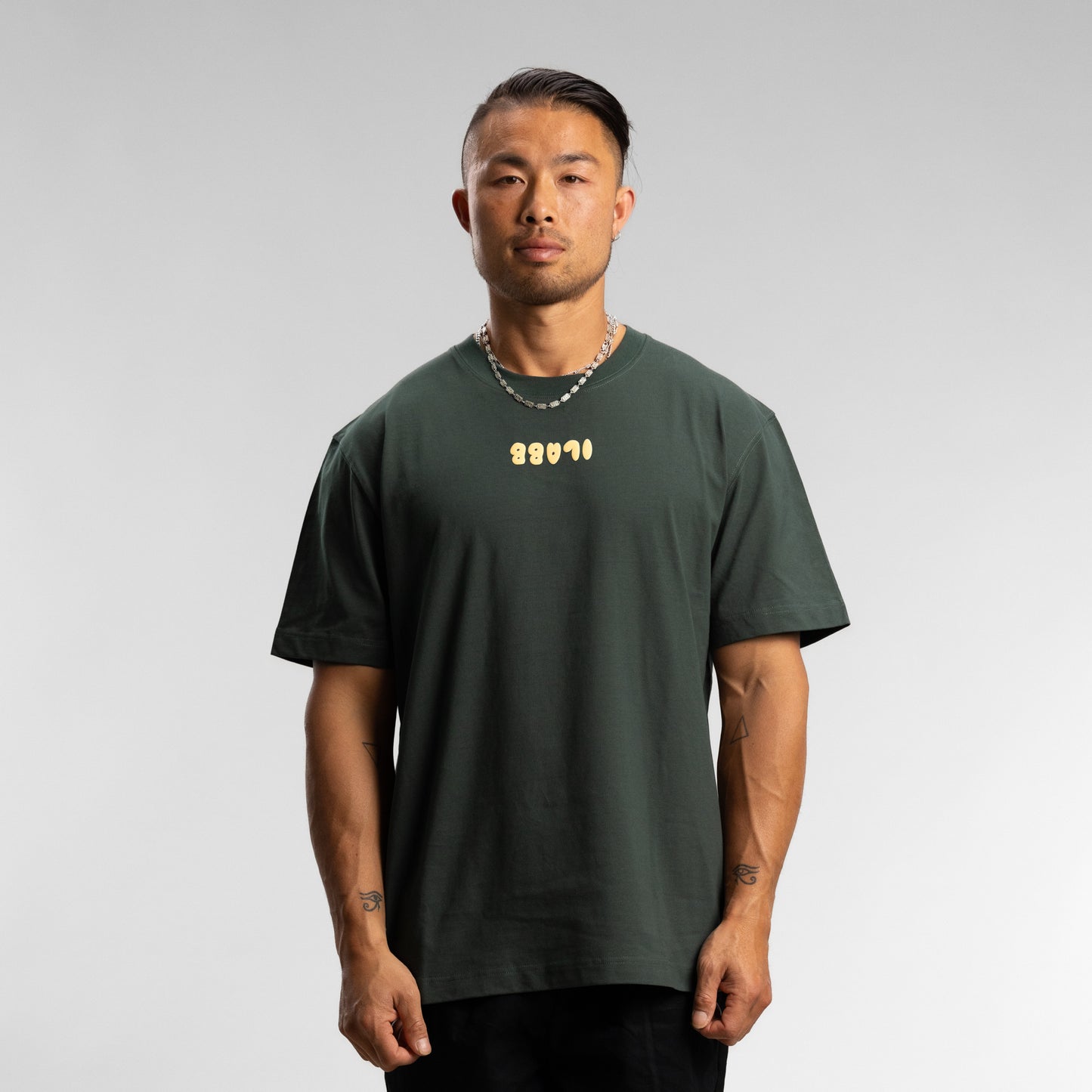 Puff Block Tee Unisex MILITARY