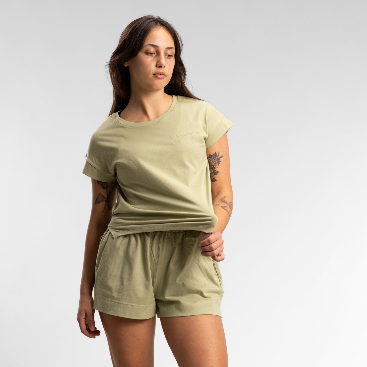 Script Box Short Women's Sage