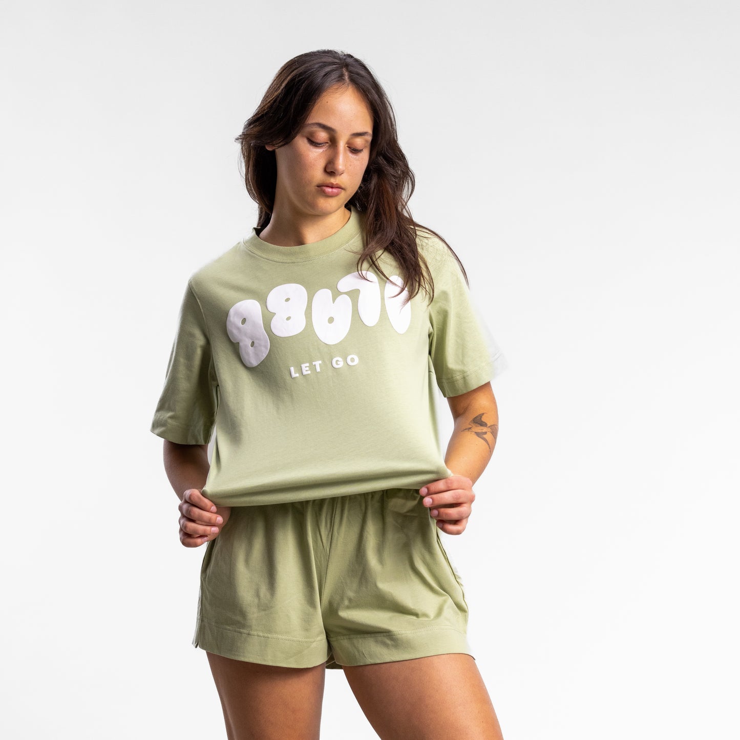 Puff It Relaxed Tee Women's Sage