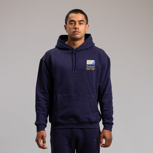 Track And Field Block Hood Unisex NAVY