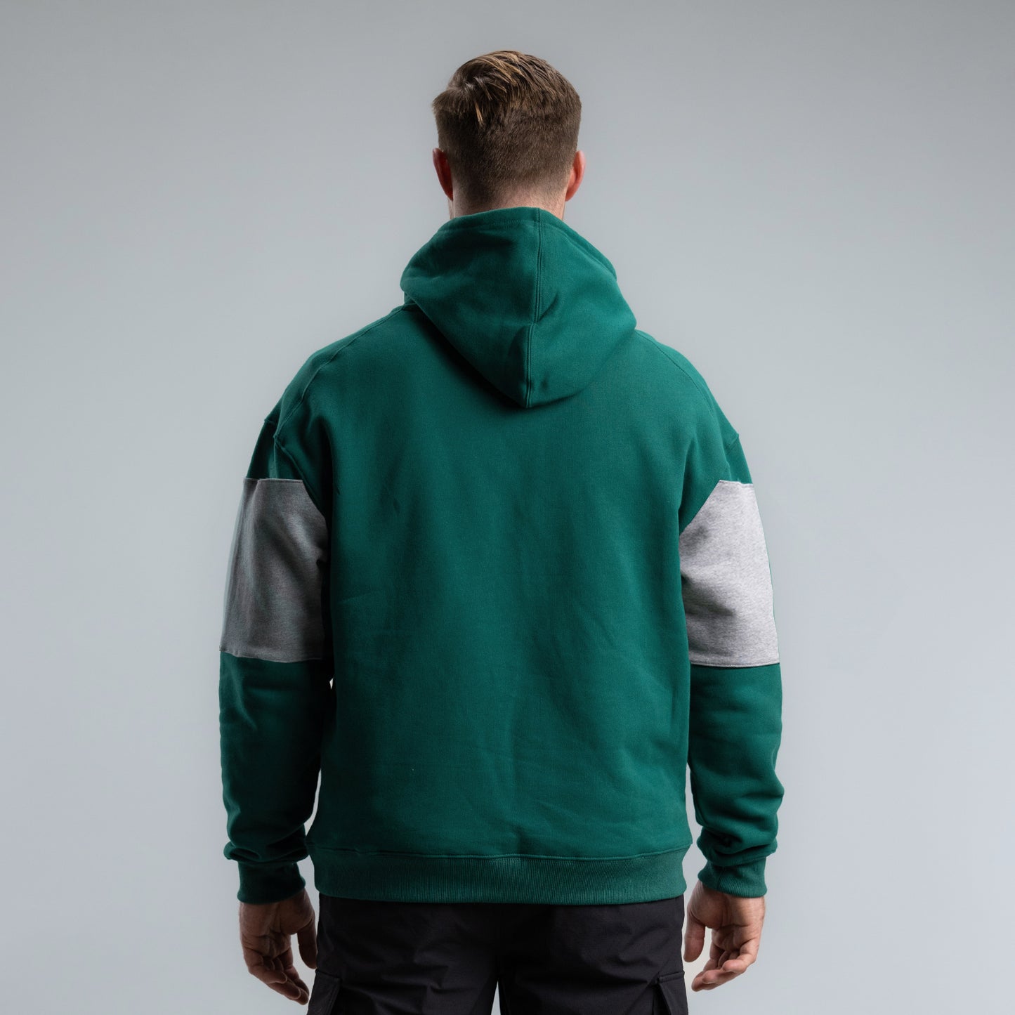 Varsity Block Hood Unisex MOSS/GREY MARLE