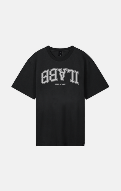 Varsity Block Tee Unisex BLACK