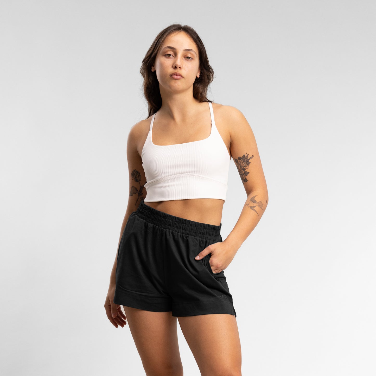 Script Box Short Women's BLACK