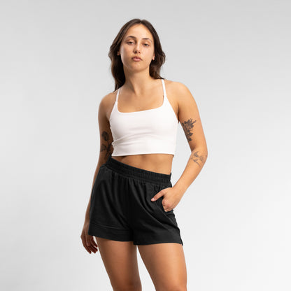 Script Box Short Women's BLACK