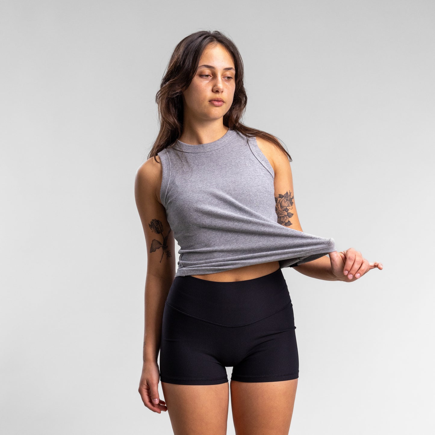 Capsize Box Fitted Tank Women's GREY MARLE