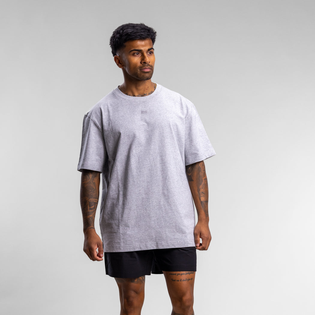 Capsize Box Block Tee Unisex GREY MARLE