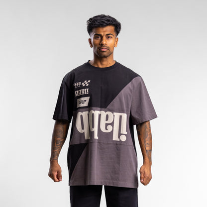 Race 2.0 Cut Block Tee Unisex WASHED BLACK