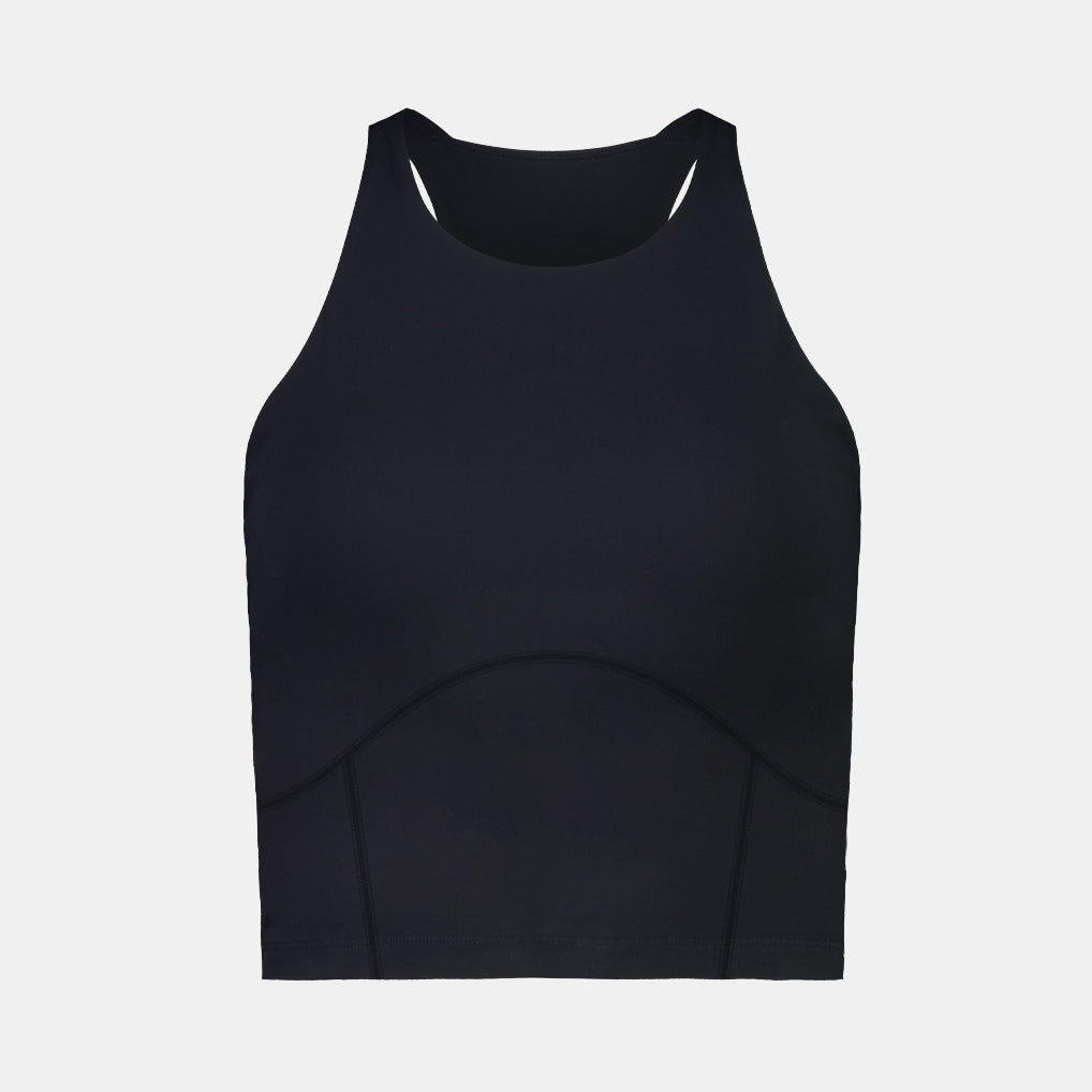 Pulse Crop Tank - Women's BLACK