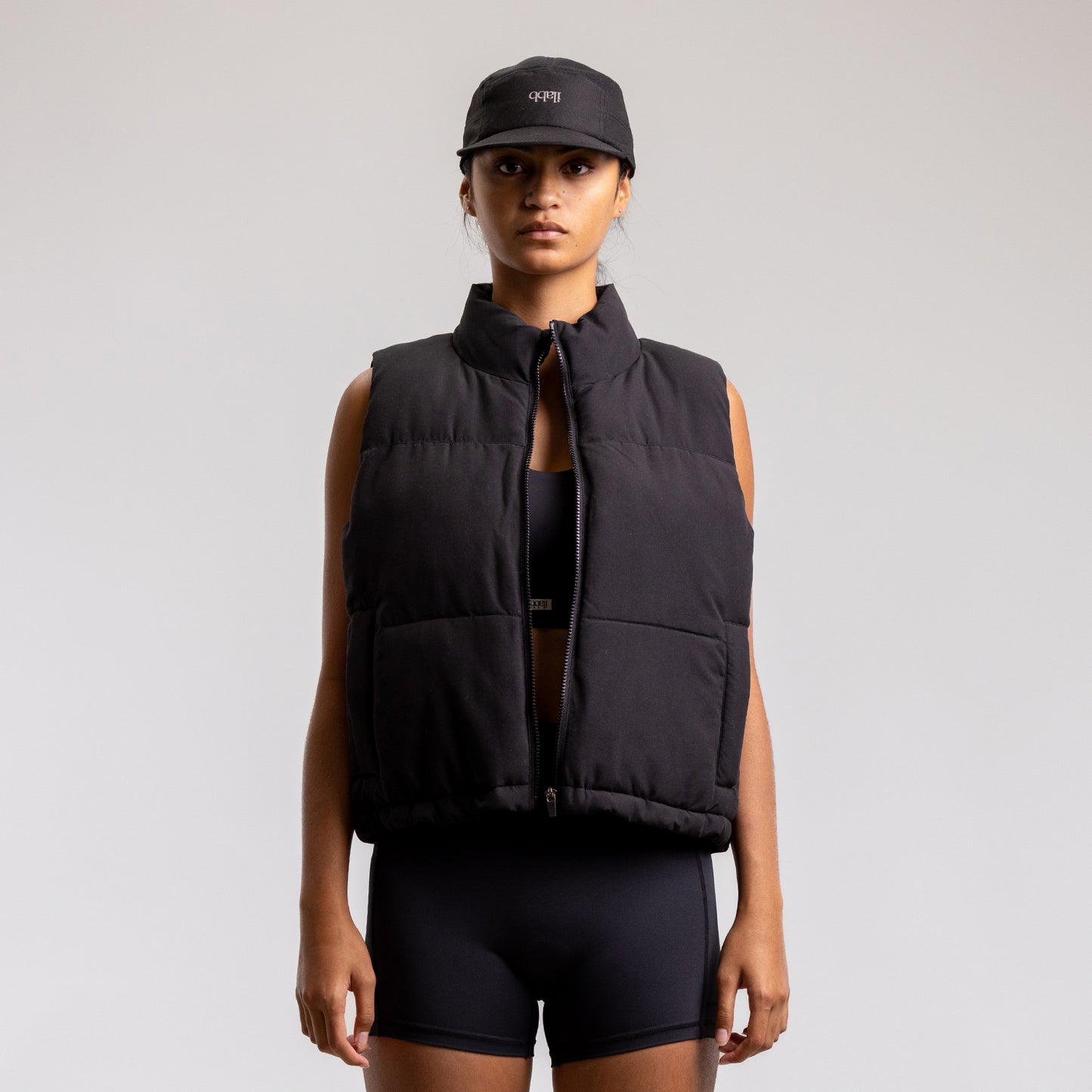 Cropped Puffer Vest Women's