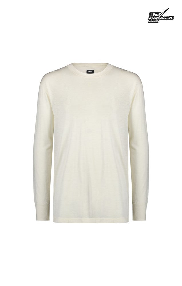 Men's Merino Long Sleeve Tee - Off White - ilabb