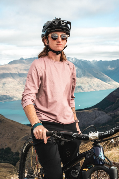 Women's Traverse 3/4 Sleeve Jersey - Rose Dust - ilabb