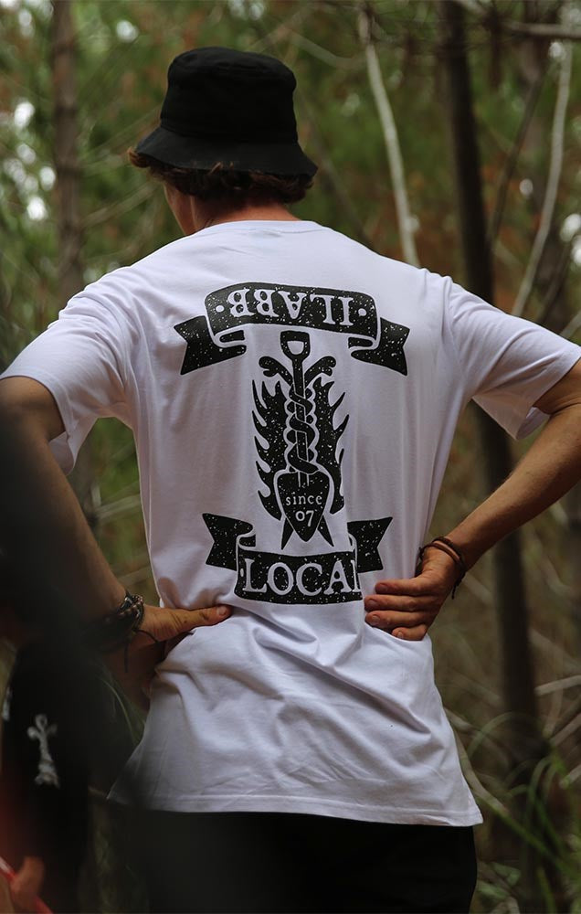 Unisex Block Tee Local Shovel - White - ilabb