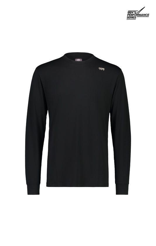 Men's Lomond Long Sleeve Tee - Black - ilabb