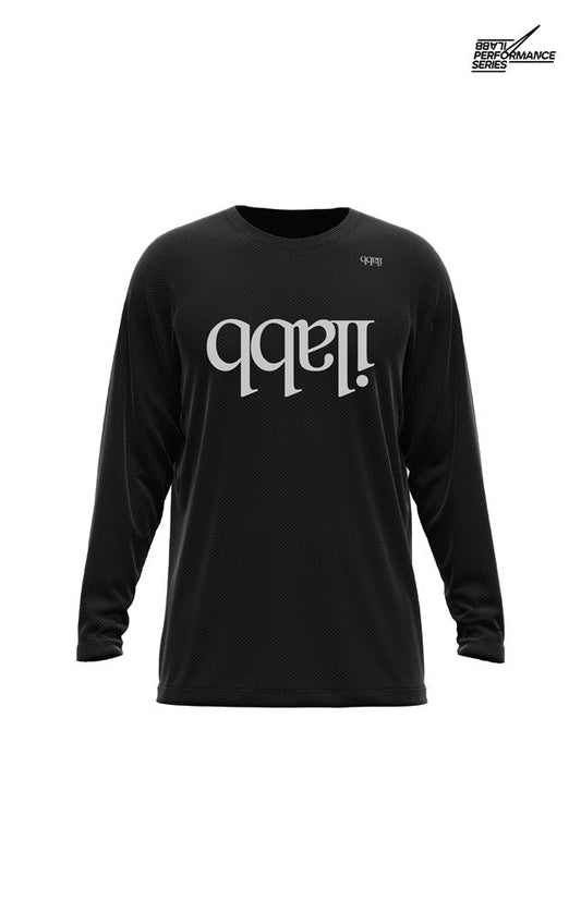 Men's Traverse Capsize Long Sleeve Jersey - Black - ilabb