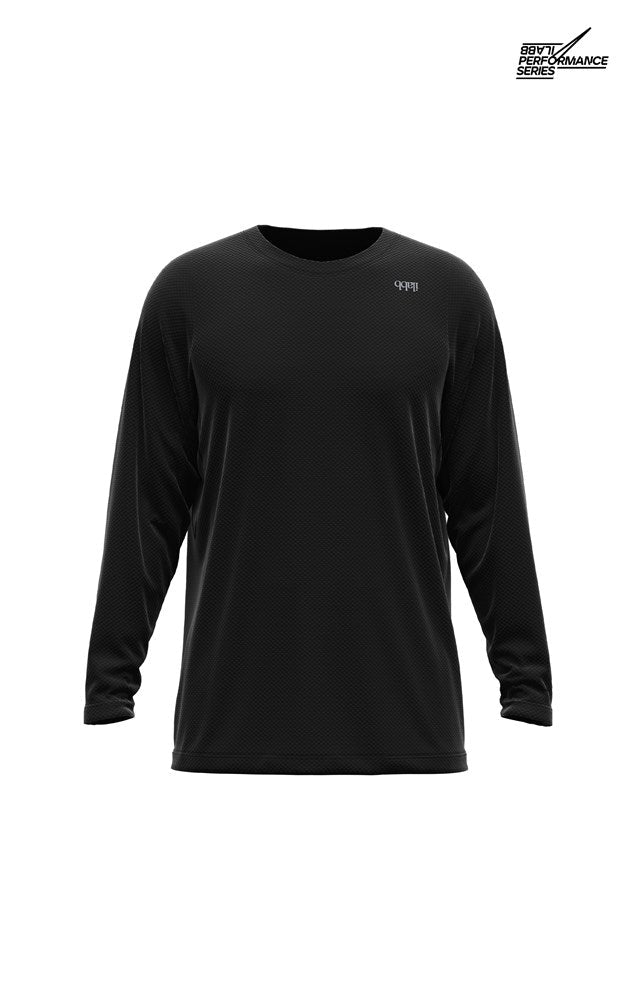 Men's Traverse Long Sleeve Jersey - Black - ilabb