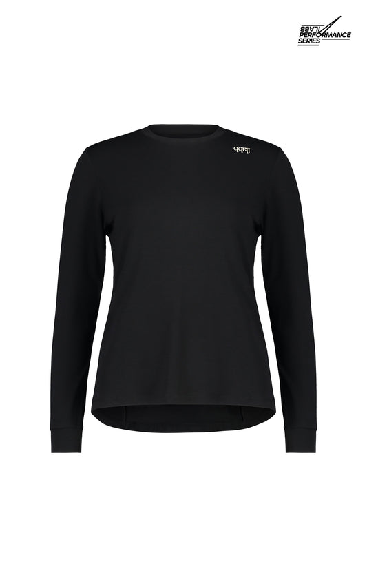 Women's Lomond Long Sleeve Tee - Black - ilabb