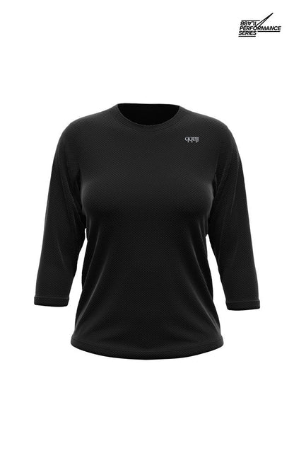 Women's Traverse 3/4 Jersey - Black - ilabb