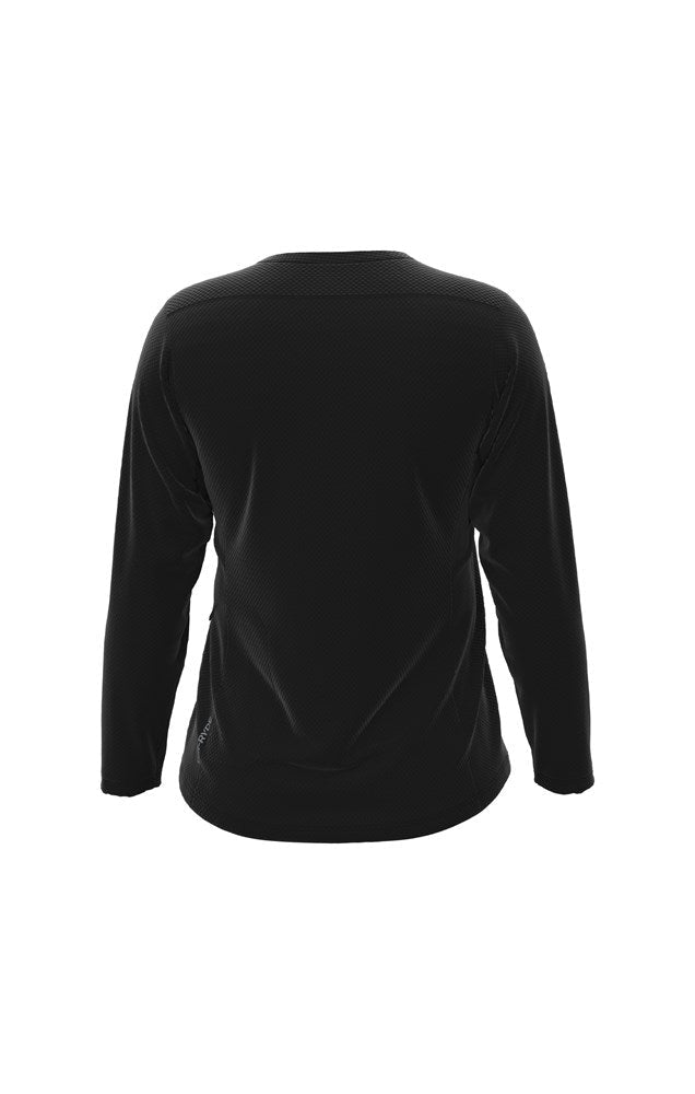 Women's Traverse Capsize Long Sleeve Jersey - Black - ilabb